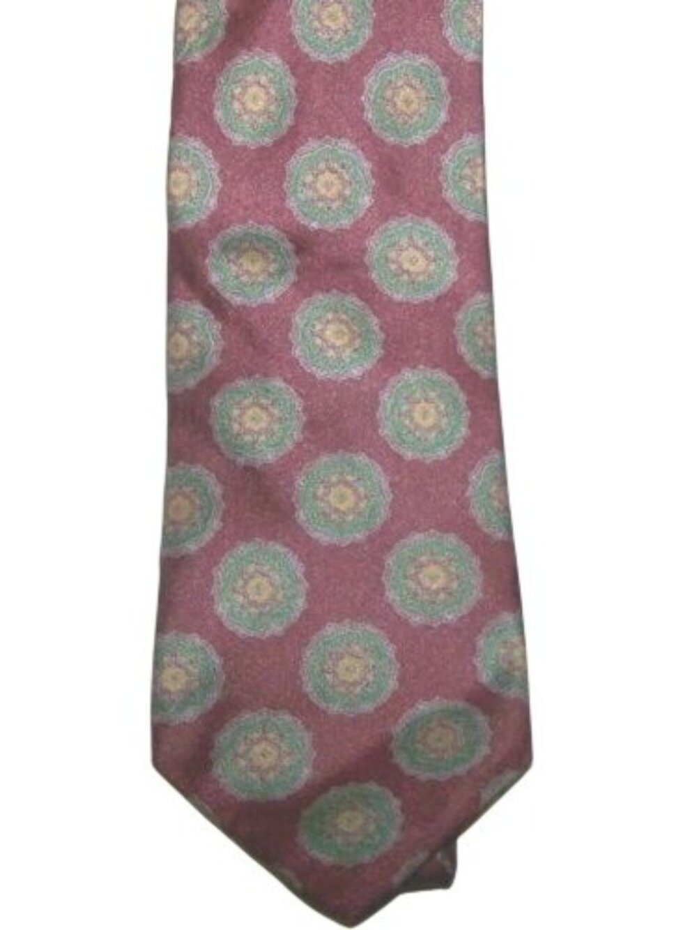 Tie  J C Penney Red Green Brown Silk  Neck Tie Intl Brand  58 " Long  4" Wide